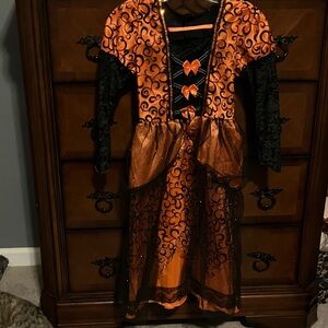Orange and Black Halloween Dress